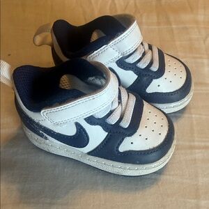 Nike Kids Navy and White Sneakers 3c infant baby shoes